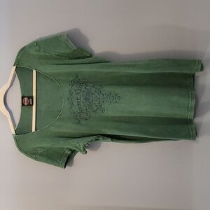 3x JERSEY GIRL Harley Davidson tee Beautiful Green